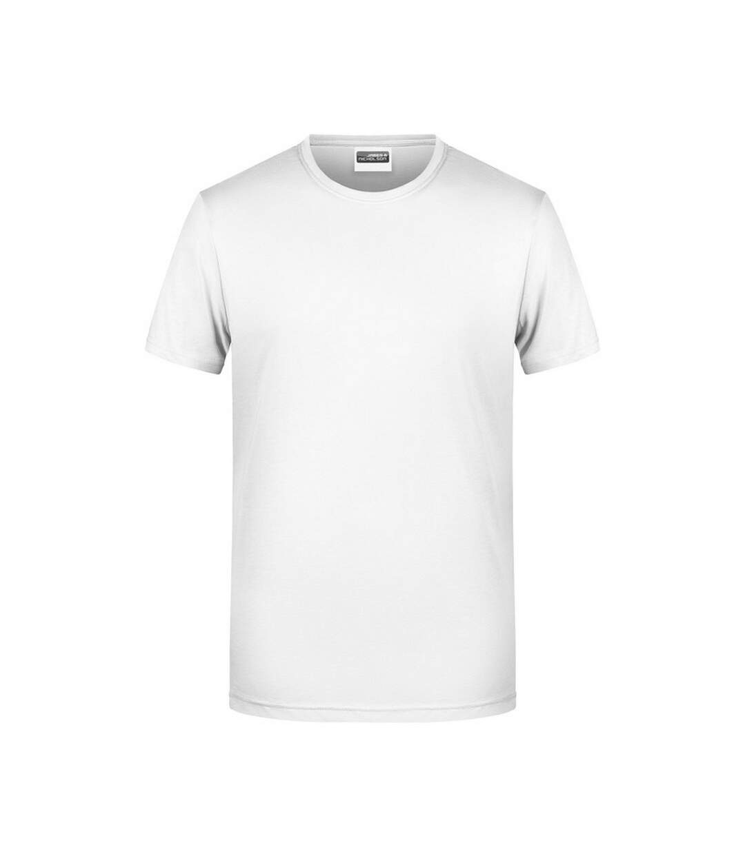 T-shirt Basic Homme Blanc James And Nicholson-1