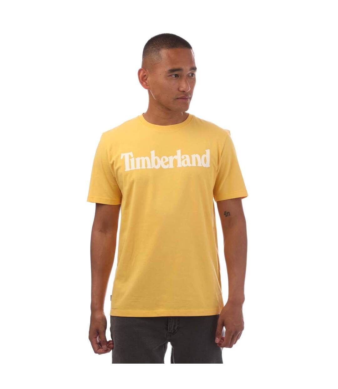 T-shirt Style Texte Du Symbole Northwood Homme Jaune Timberland-1