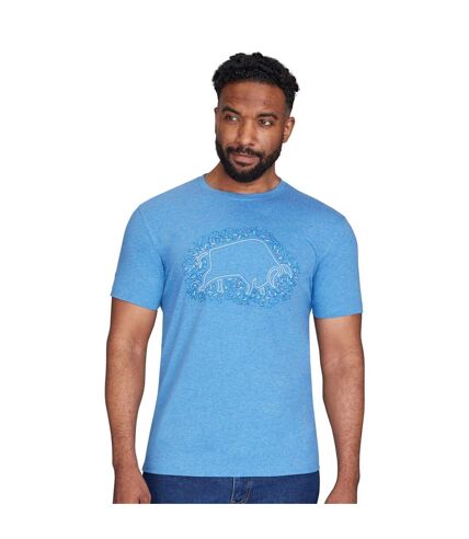 T-shirt homme bleu denim Raging Bull