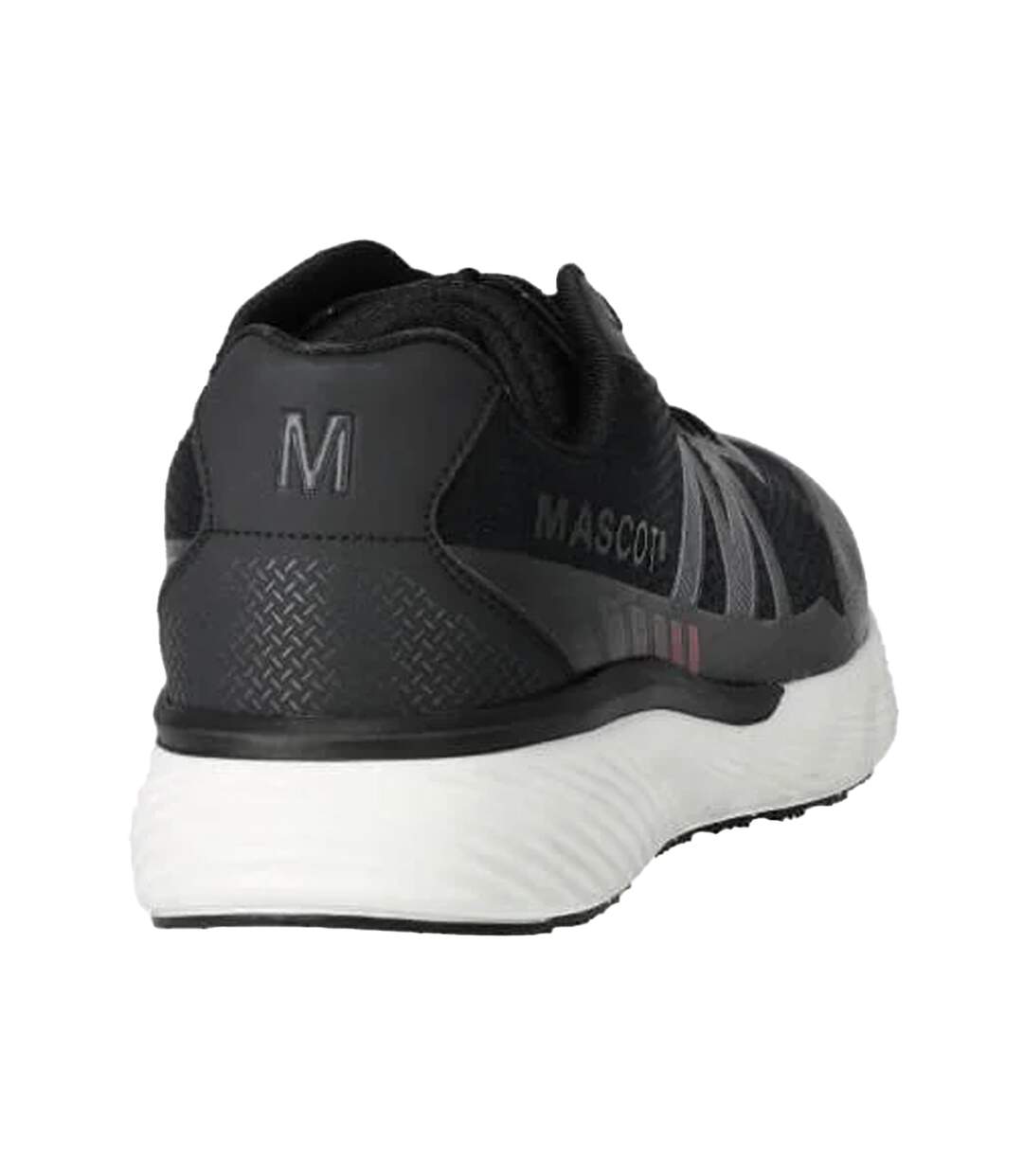 Mens Logo Microfibre Trainers Black Mascot-2