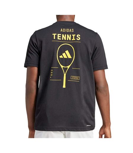 T-Shirt noir/jaune homme adidas is2409 - l