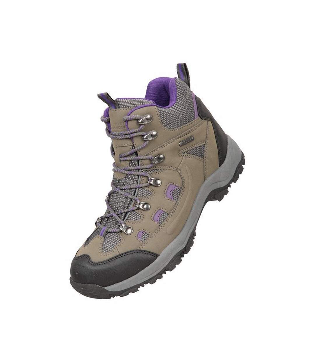 Bottines de marche adventurer femme gris clair Mountain Warehouse-1