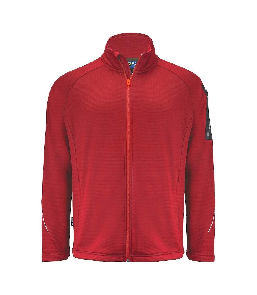 Mens microfleece jacket red Projob-1