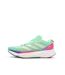 Chaussures de running vertes/roses femme adidas adizero-1
