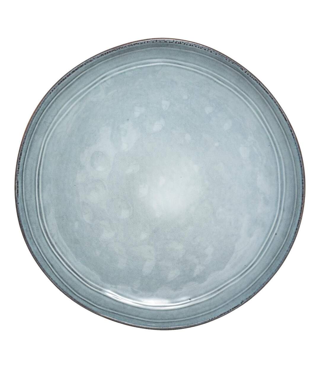 Lot de 6 Assiettes Plates Flower 26cm Bleu-1