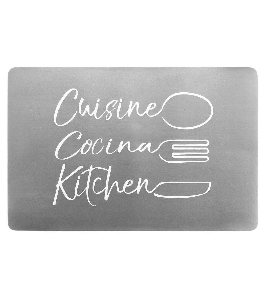 Set de Table Imprimé Cuisina 28x43cm Argent-1