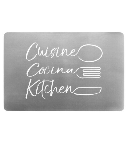 Set de Table Imprimé Cuisina 28x43cm Argent
