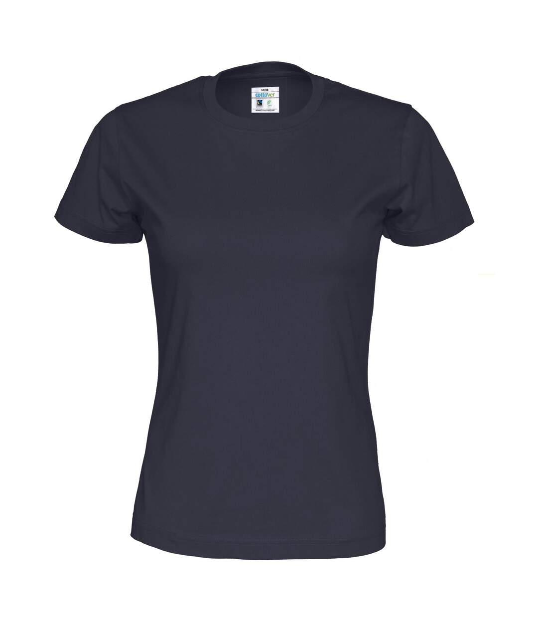 Womens/ladies Organic T-shirt Navy Cottover-1