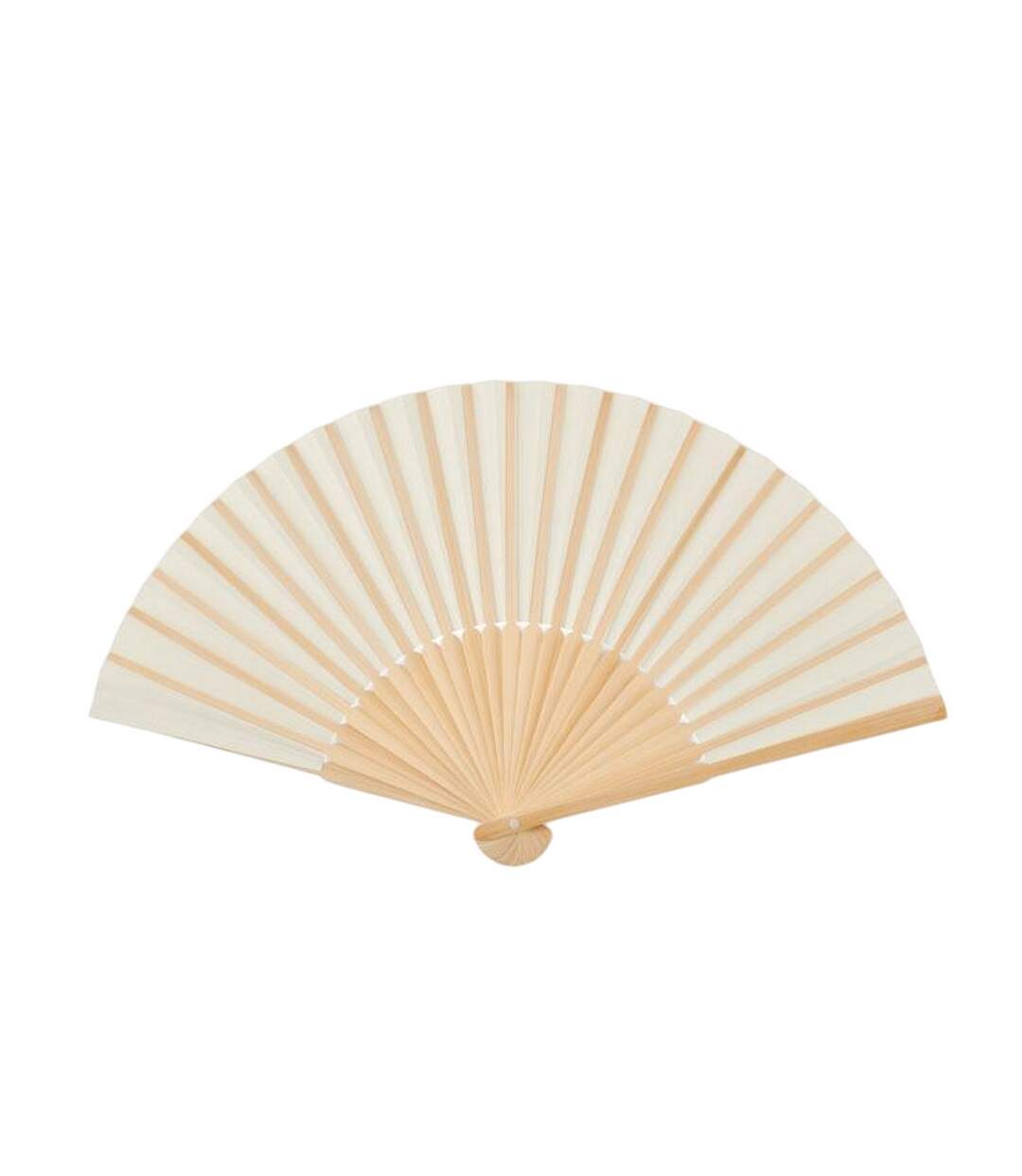 Fanny Bamboo Handheld Fan One Size Beige MidOcean-2