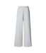 Womens/ladies Wide Leg Sweatpants Heather Grey Build Your Brand-2