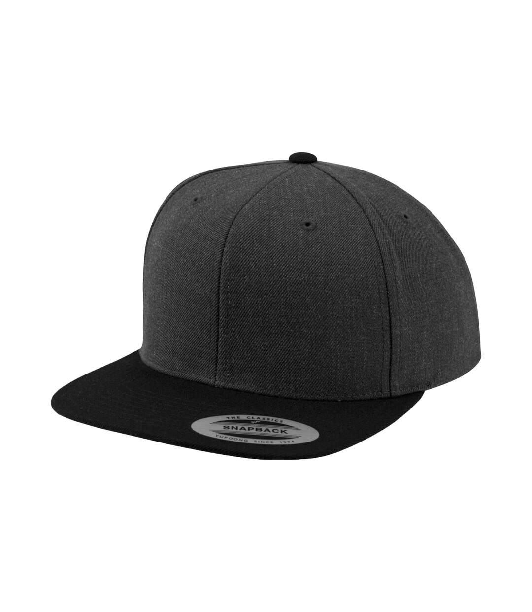 Classic Two Tone Cap Charcoal Black Flexfit-1