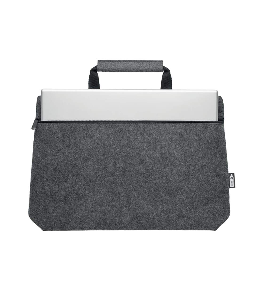 Tapla rpet felt laptop bag 28cm x 38cm x 6.5cm stone grey MidOcean-2