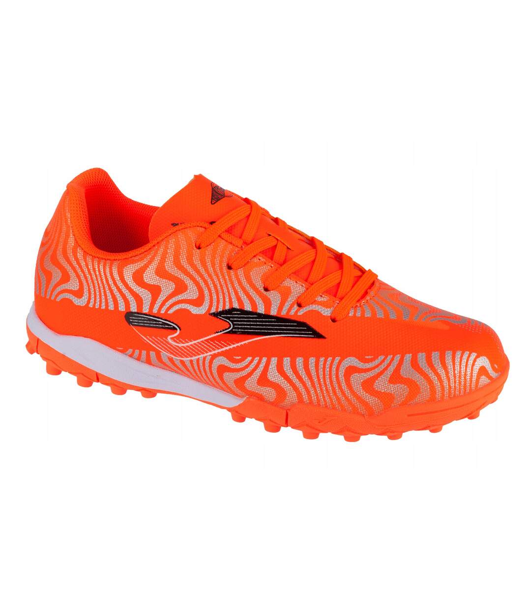 Childrens/kids Evolution Artificial Ground Football Boots Orange Silver Joma-1