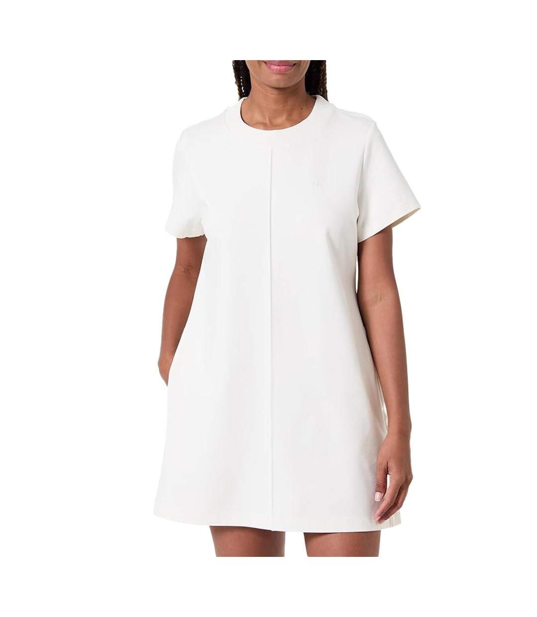 Robe blanche femme calvin klein jeans punto - l-1