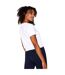 Womens/ladies Logo Crop T-shirt White 11 Degrees-3