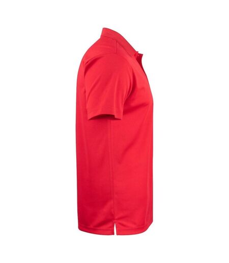 Unisex Adult Basic Active Polo Shirt Red Clique