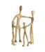 Statuette Déco Famille en Cercle 31cm Or-1