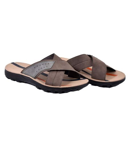 Sandales PREMIUM ouvertes XG186 MARRON