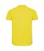 Mens star short-sleeved polo shirt yellow Roly-2