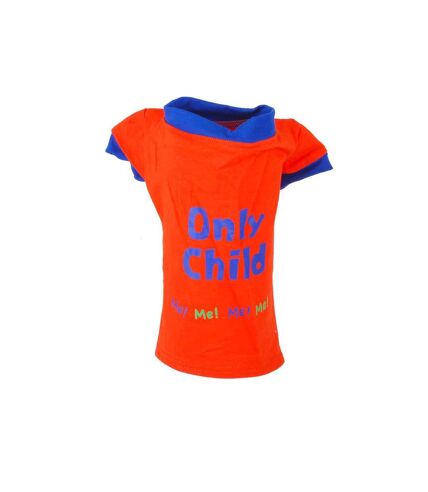 T-shirt pour chien Only Child - Taille L - Orange