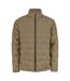 Womens/ladies Plain Full Zip Hoodie Khaki Brown Clique-1