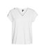 T-shirt Blanc Femme Vero Moda Karin Ava - L