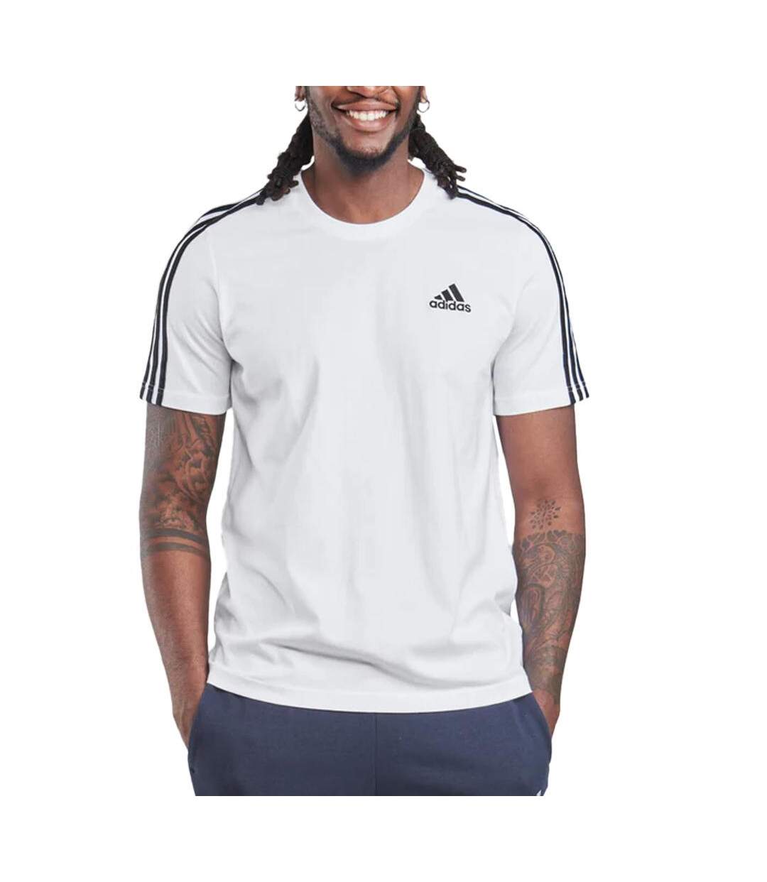 T-shirt Blanc Homme Adidas IC9336 - L-1