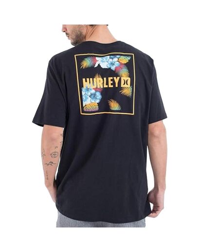 T-shirt noir homme hurley corners