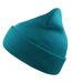 Unisex Adult Wind Recycled Cuffed Beanie Turquoise Atlantis-1