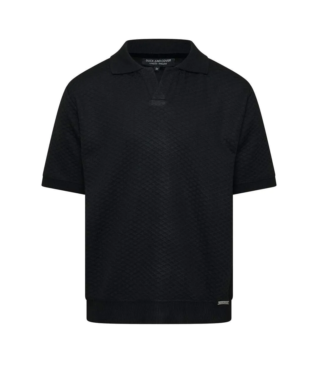 Mens Morwin Polo Shirt Black Duck And Cover-2