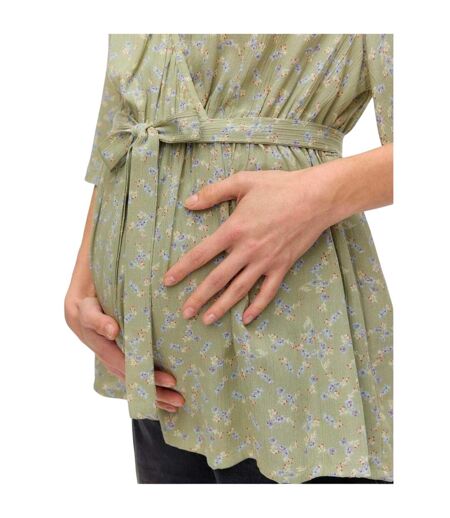 Haut Portefeuille Motif/style Floral Femme Robe Pour Le Thé Mamalicious