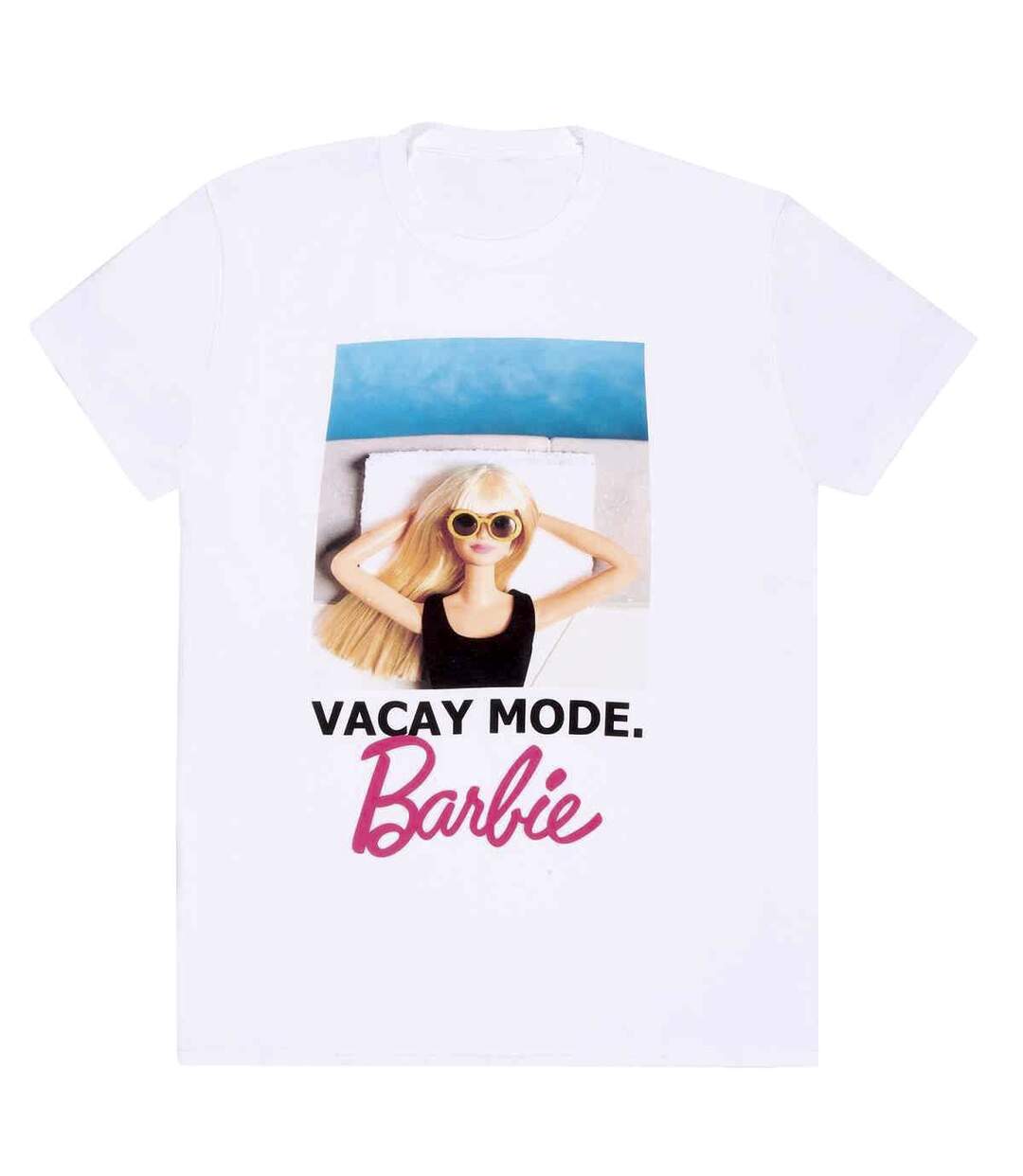 Barbie - T-shirt VACAY MODE - Adulte (Blanc) - UTHE1556-1