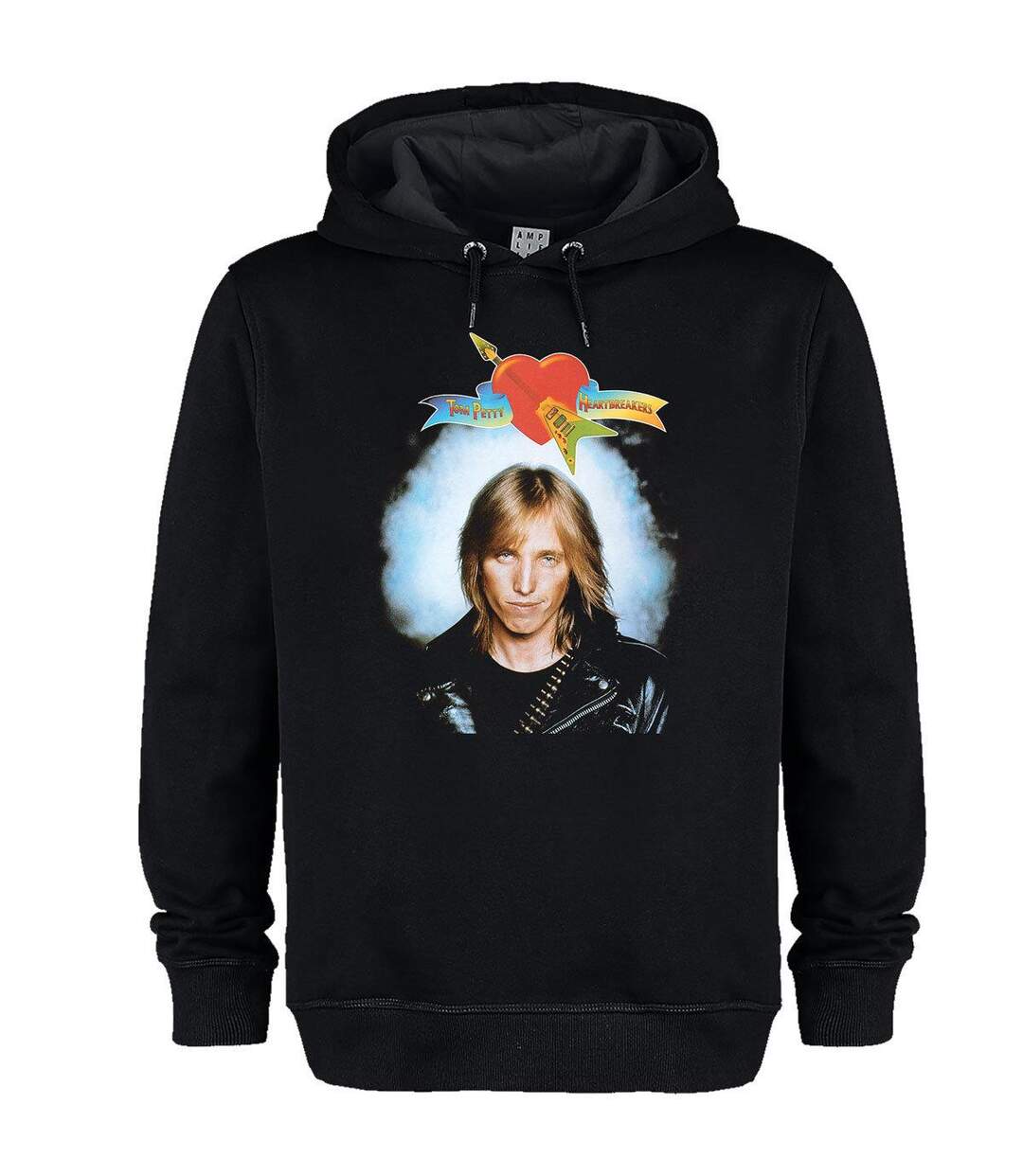 Unisex Adult First Album Tom Petty & The Heartbreakers Hoodie Black Amplified-1