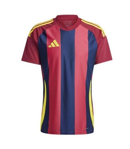 Maillot De Foot Style À Rayures Homme Rouge Bleu Marine Jaune Adidas