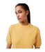 Womens/ladies Natural Dyed Fleece T-shirt Orange Lacoste-1