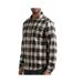 Chemise manches longues beige/noir homme sun valley abee-1