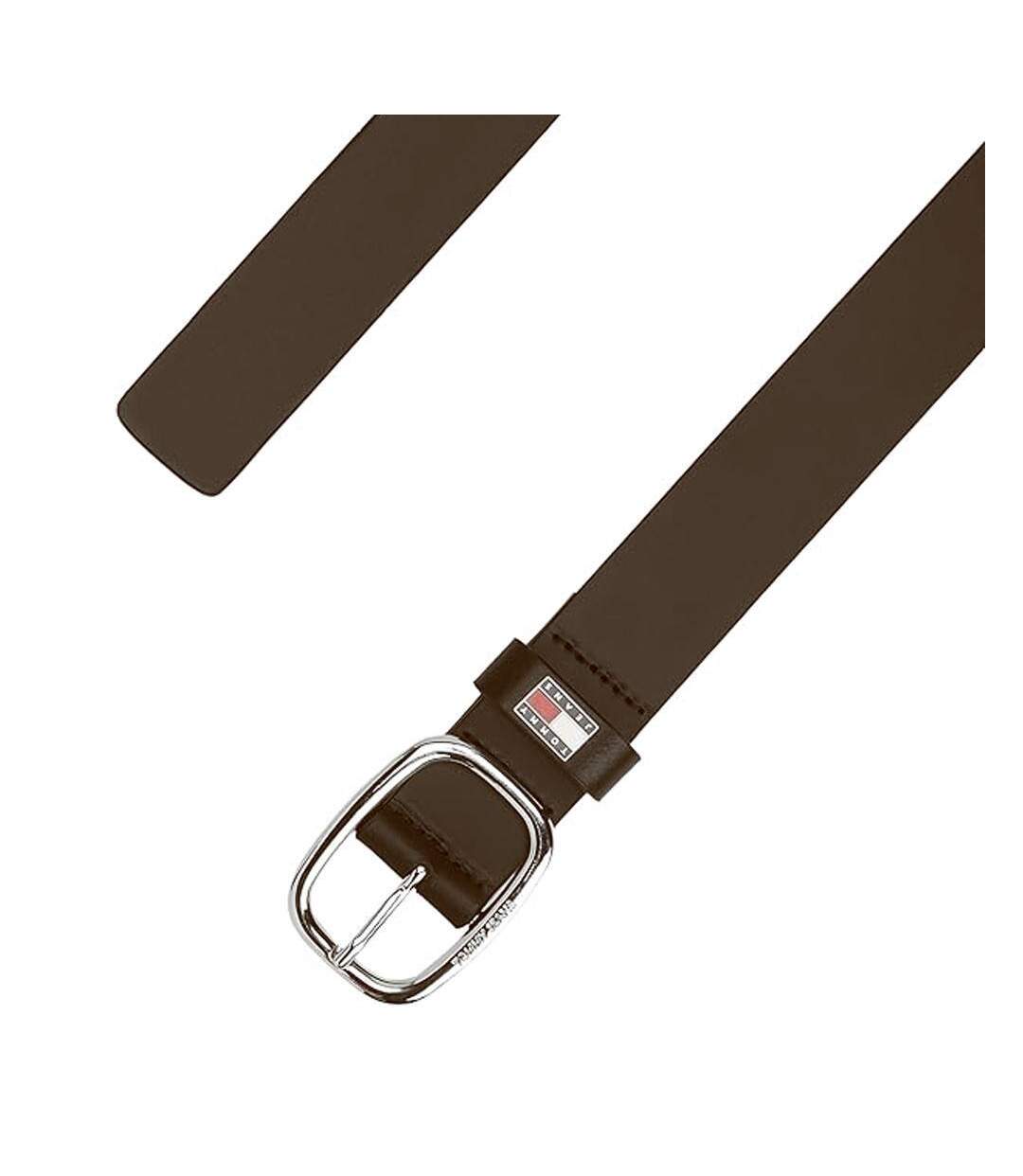 Ceinture marron foncé femme tommy hilfiger oval-2