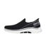 Womens/ladies Go Walk 7 Mia Trainers Black White Skechers-2