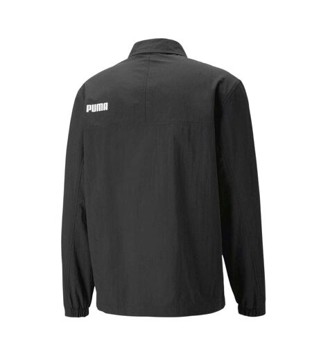 Mens Collared Coach Jacket Black Puma