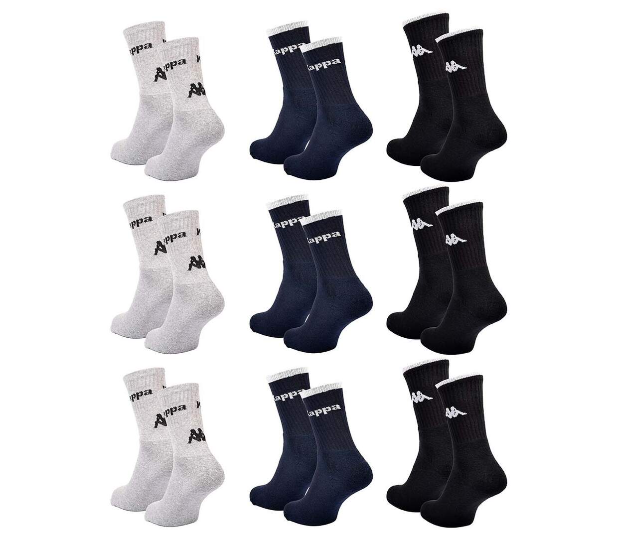 Chaussettes KAPPA CREW 9 Pcs 67458-3