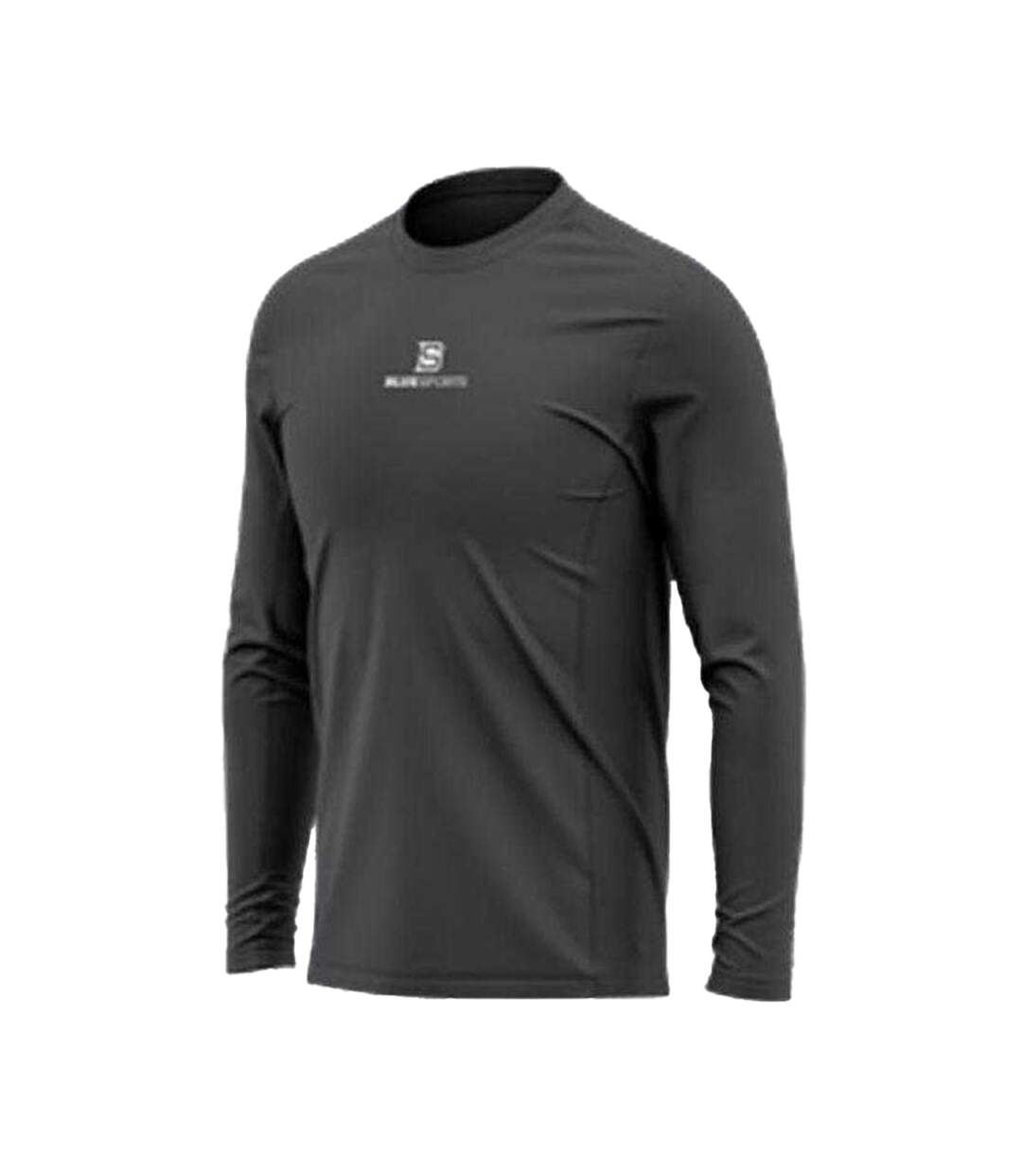 Childrens/kids Fitted T-shirt Grey BlueSports-1