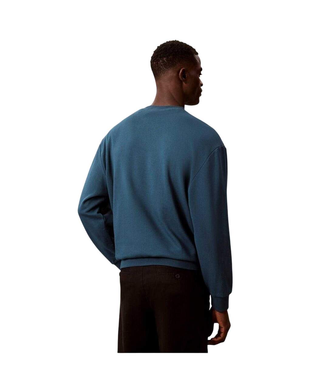 Sweat Homme Bleu Sarcelle Calvin Klein-3