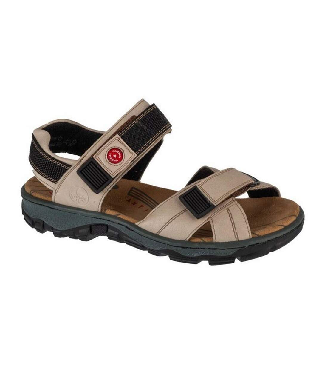 Sandales Style Détail Contrasté Femme Beige Rieker-1