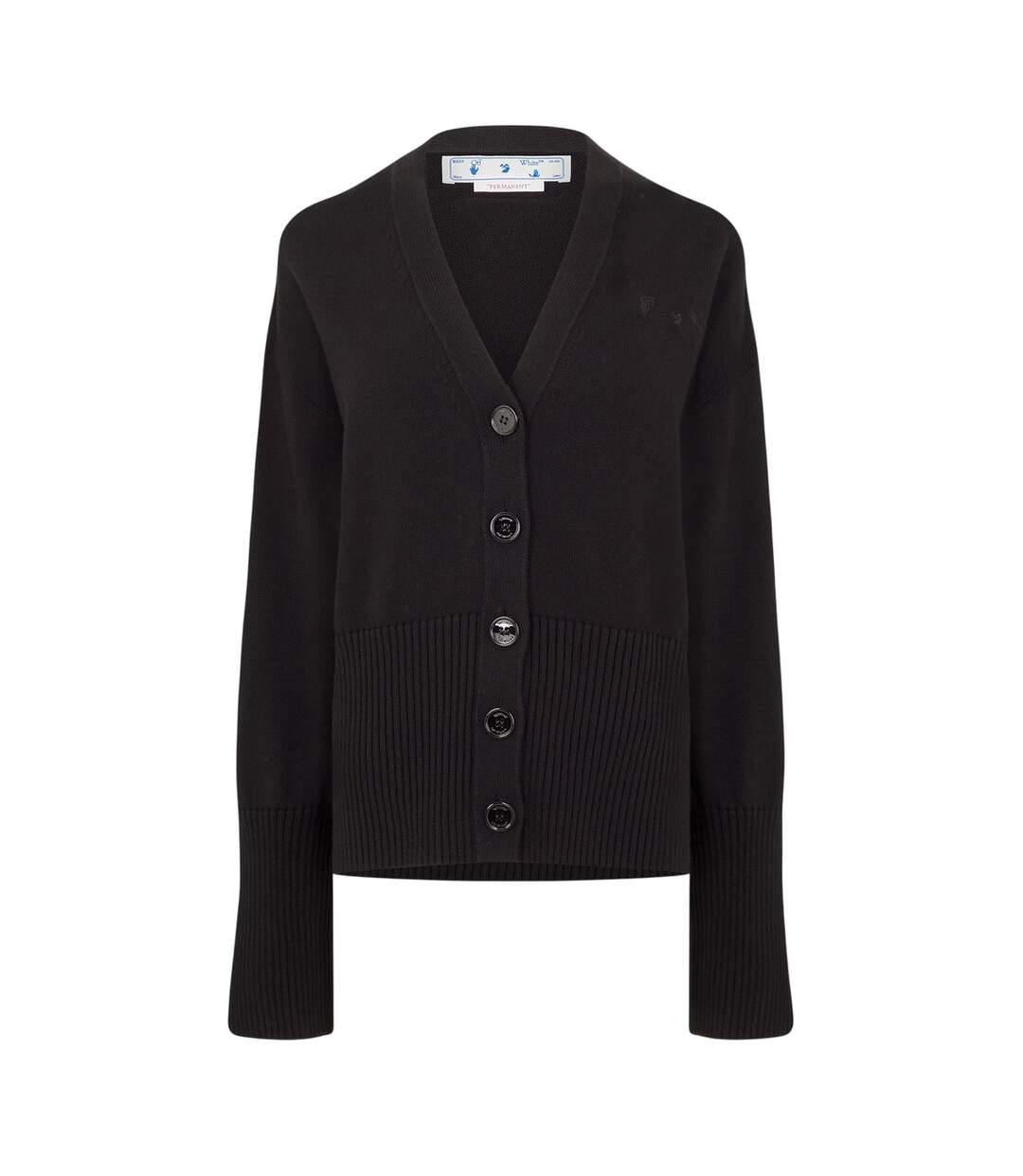 Cardigan Off Basic Femme Noir Off-White-1