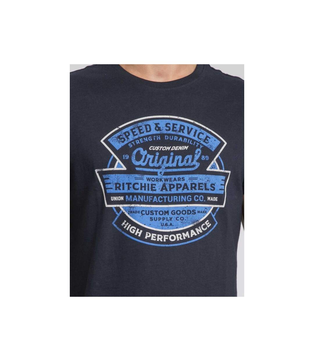 T-shirt col rond pur coton JIROBIN-3