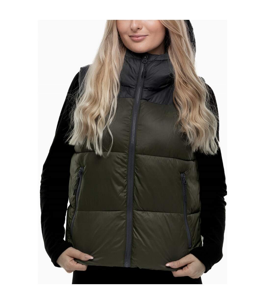 Doudoune Sans Manches H4z22 Femme Vert 4F-1