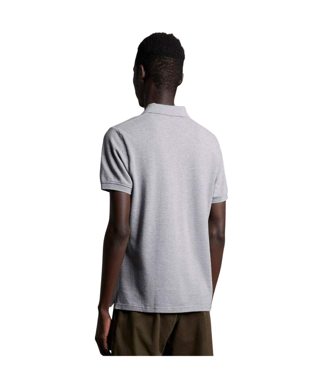 Polo Style Logo Homme Gris Lyle & Scott-3
