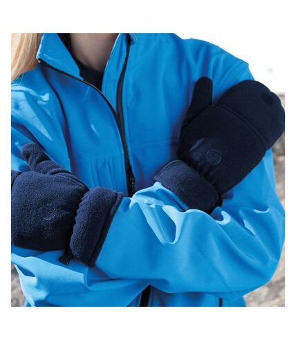 Result Unisex Winter Essentials Palmgrip Glove-Mitt (Navy Blue)