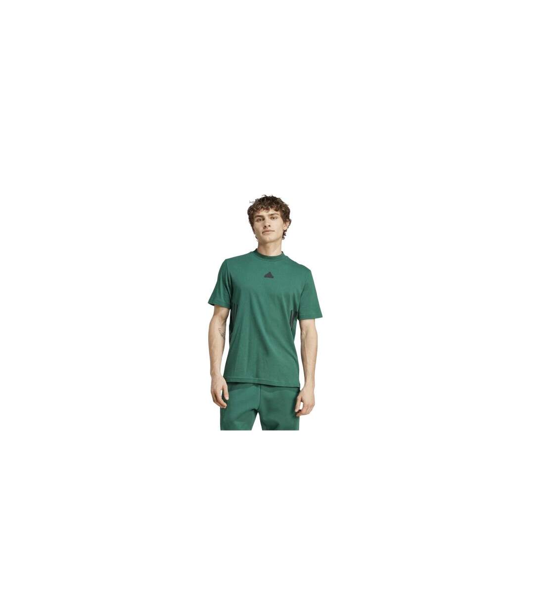 T-shirt Motif/style 3 Rayures Future Icon Homme Vert Adidas-1