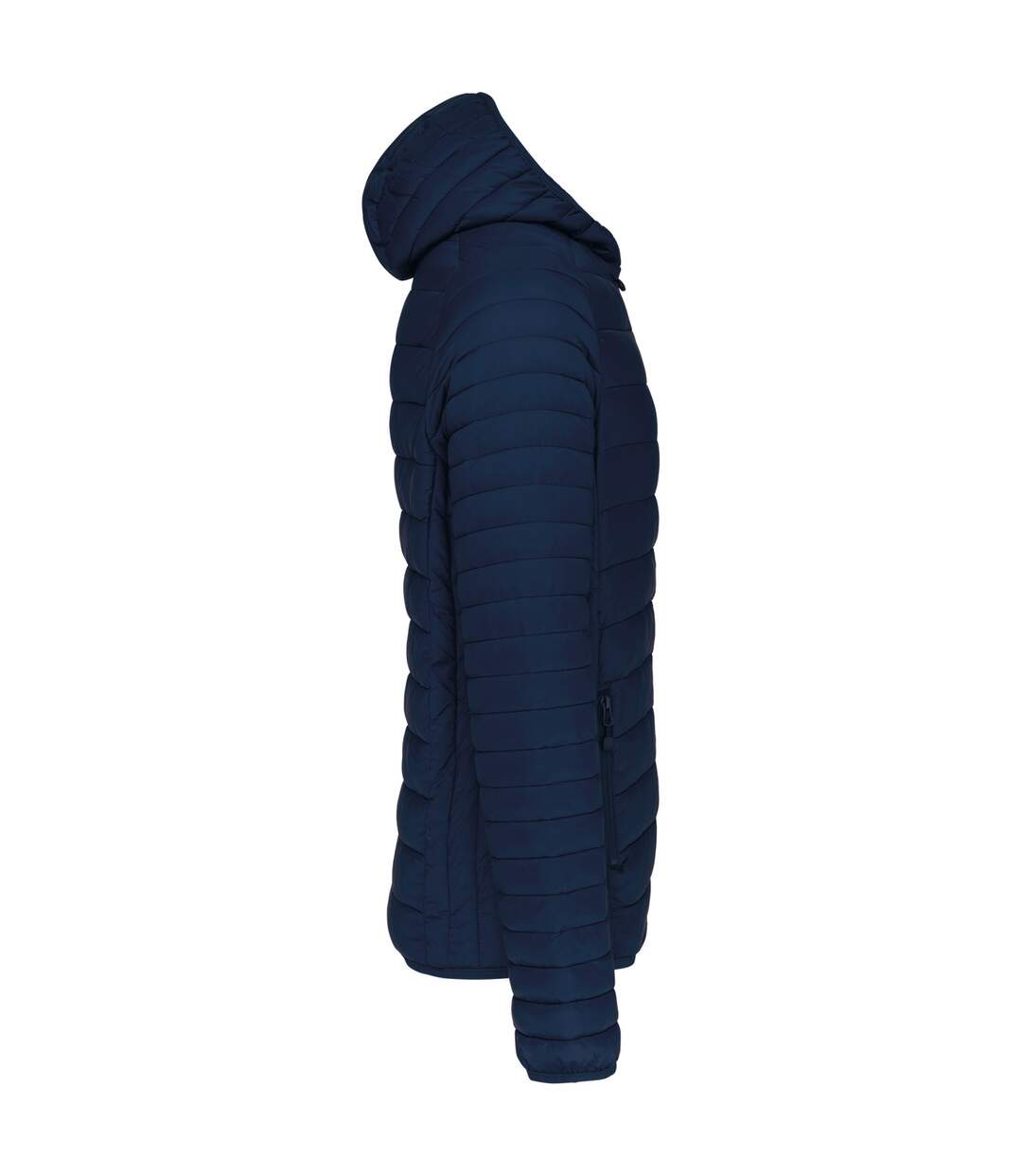 Mens lightweight hooded padded jacket navy Kariban